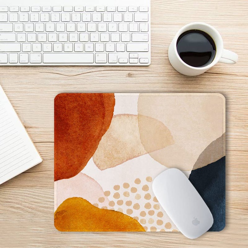 BOSOBO Mouse Pad, Art Design Blossoming Almond Tree Mouse Mat, Anti Slip Floral Mousepad for Desktop, Computer, PC and Laptops, Customized Mouse Pad for Office and Home, Rectangle 10.2 x 8.3 Inch - Image 2